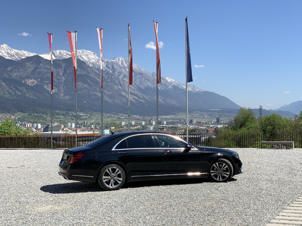 Mercedes E-Klasse combi taxi in onze Wagenpark in een Tirools skigebied